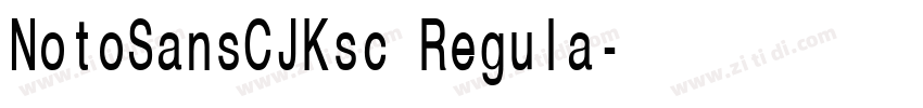 NotoSansCJKsc Regula字体转换